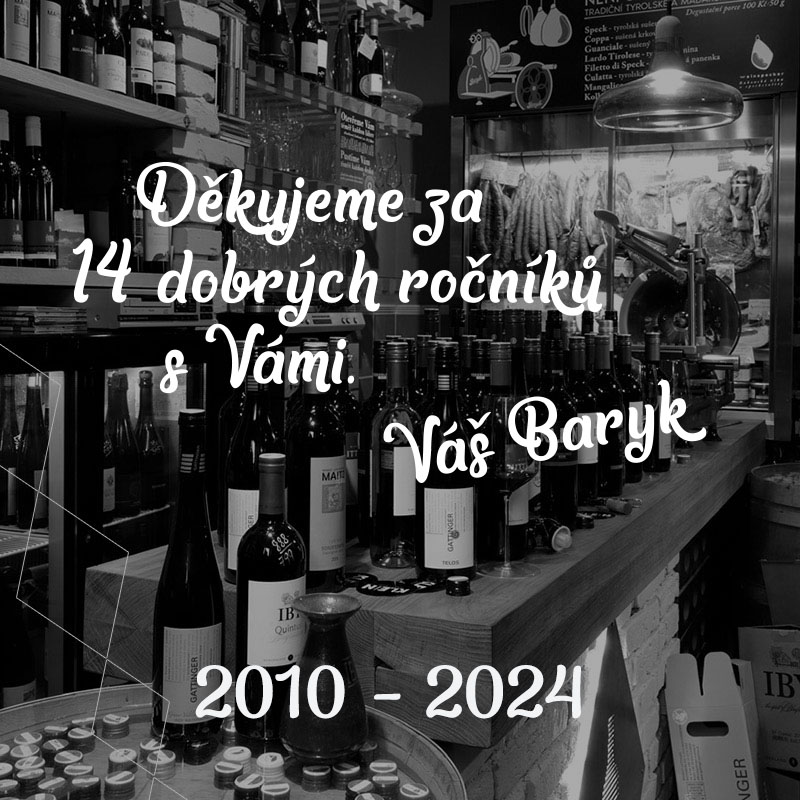 Ve vinotéce Baryk